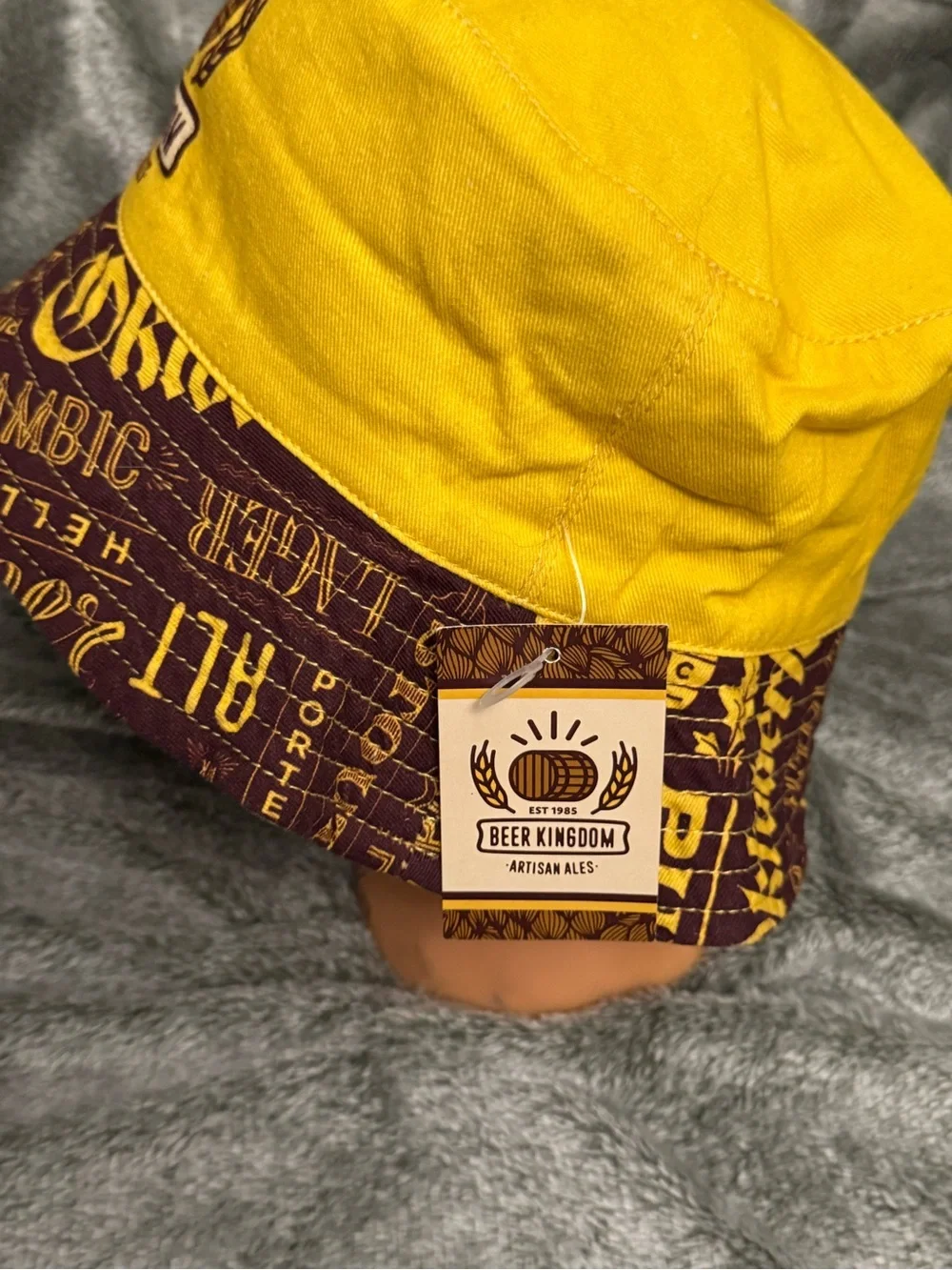 Beer Kingdoom reversible bucket hat, one size fits most